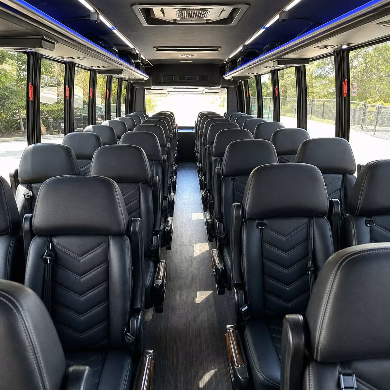 28 passenger minibus inside