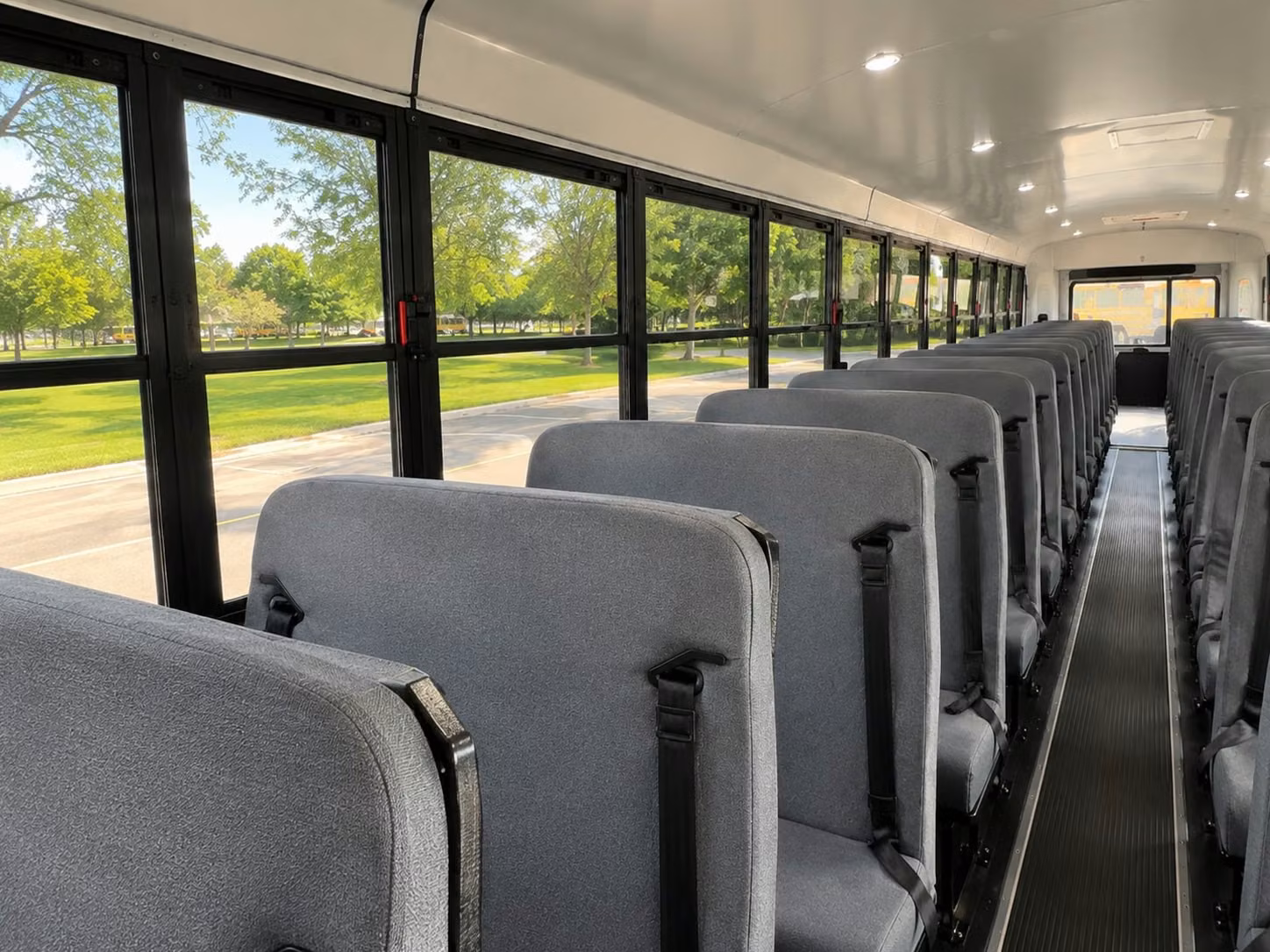 school bus interior