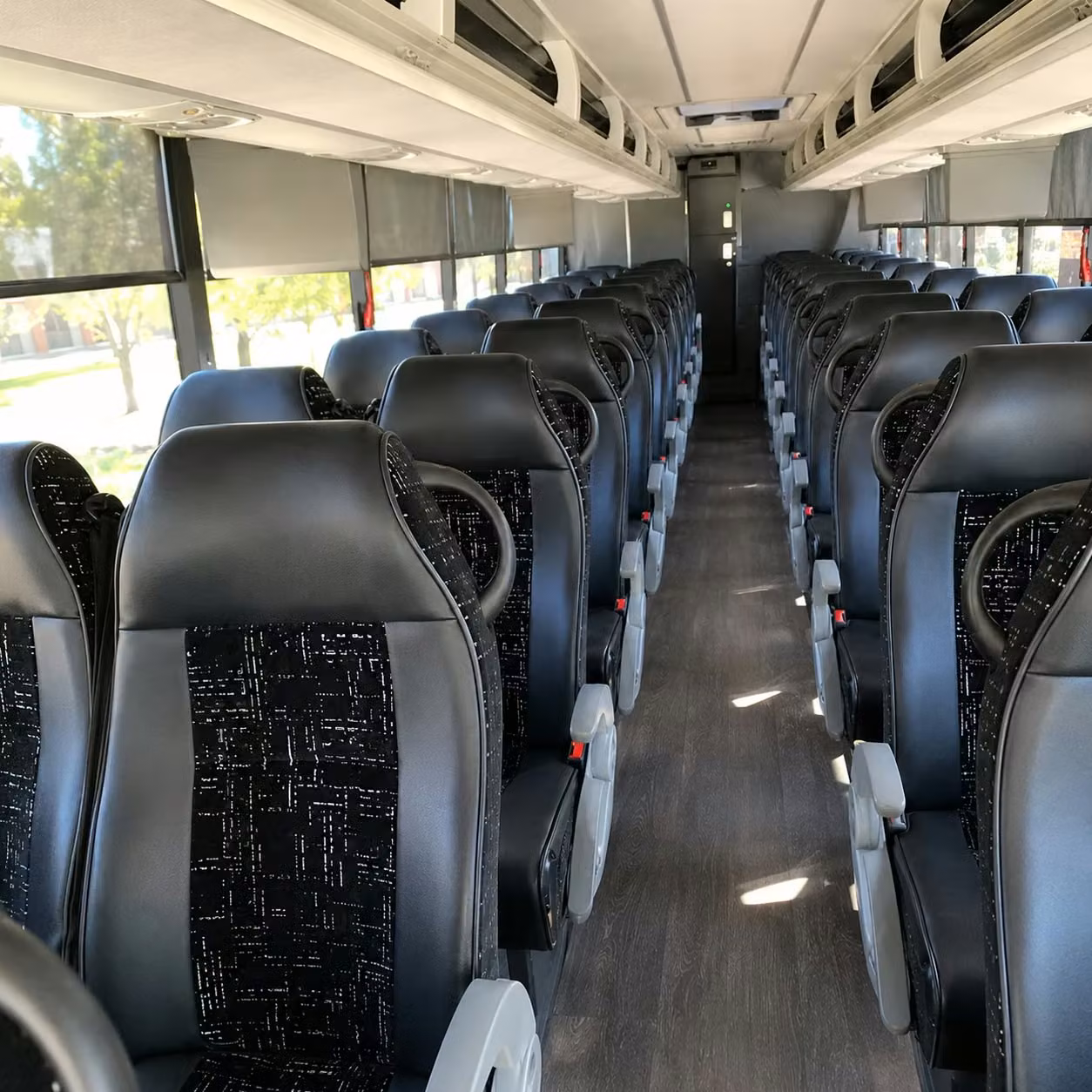 worcester charter bus interior
